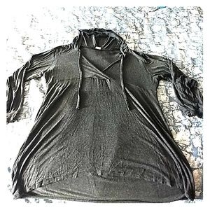 Super soft long sleeve hooded tee